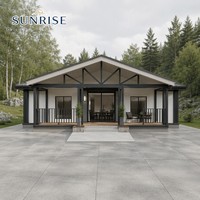Rumah Kontainer Ekspansi Prefabrik SUNRISE Desain Baru 40Ft 20Ft 1 2 3 4 Kamar Tidur Mewah Dijual Rumah Mobil Kabin