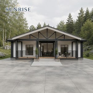 บ้านคอนเทนเนอร์สำเร็จรูป SUNRISE ดีไซน์ใหม่ ขนาด 40 ฟุต 20 ฟุต ขยายได้ 1 2 3 4 ห้องนอน บ้านเคลื่อนที่หรูหราสำหรับขาย - Product Image 1