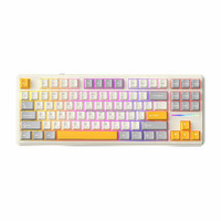 Hot Swappable 87-Keys RGB South-Facing Backlight PBT Keycaps 2.4Ghz Wireless Mechanical Keyboard N-Key Rollover Gasket Gaming