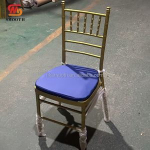 SMOOTH Factory Wholesale <b>Stackable</b> <b>Outdoor</b> Wedding Decoration White Metal Iron Chiavari <b>Chair</b> - Product Image 4