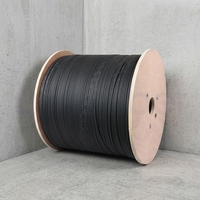 Rollo de Fibra Óptica Monomodo G652D para Exterior, 12/24 Hilos, Tubo Suelto, Ducto Aéreo, Cubierta de PE, FRP, Entierro Directo, FTTH, Bobina de 1km/2km