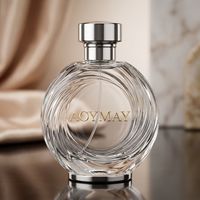 Flacon de parfum vide au style unique, design personnalisé unique en son genre, flacon en verre avec bouchon en bois/zamac, logo personnalisé, fabrication en usine
