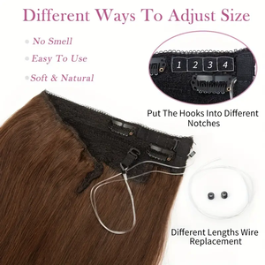 Phần mở rộng tóc Halo nhà máy Outlet đôi rút ra Filp trong 100% tóc Remy Trinh Nữ con người <span class=keywords><strong>Ombre</strong></span> màu Halo phần mở rộng tóc - Product Image 6