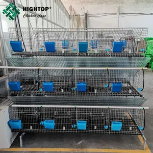 High Strength Anti-Rust Commercial Metal Rabbit Cages For Zimbabwe Farming