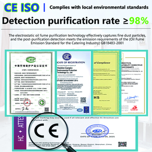 <span class=keywords><strong>Hotte</strong></span> <span class=keywords><strong>de</strong></span> cuisine professionnelle en acier inoxydable 201 certifiée ISO9001 CE <span class=keywords><strong>avec</strong></span> filtre électrostatique pour équipement <span class=keywords><strong>de</strong></span> traitement du <span class=keywords><strong>gaz</strong></span> hôtelier - Product Image 5