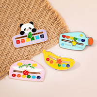 Pin Deslizante Personalizado Colorido con Mensaje Positivo, Pin Metálico Deslizante con Mensaje Social