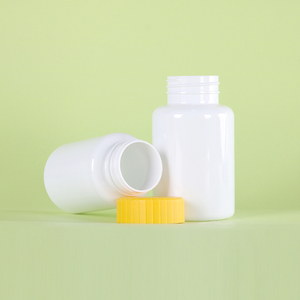 White PET Plastic <b>Pill</b> <b>Bottle</b> 100ml 110ml 175ml 260ml 300ml Pharmaceutical Grade Capsule Vitamin Medicine Container - Product Image 1