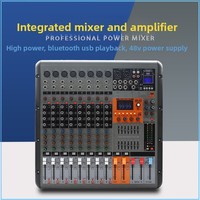 Console de mixage DJ professionnelle 8 canaux pour systèmes audio de scène, de club et d'événements de mariage - Audio intégré MOCO