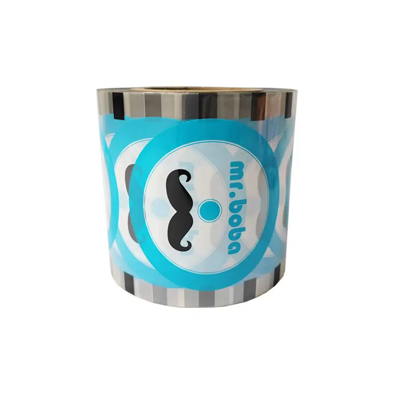 OEM boisson froide PET/PP/PE bulle thé tasse rouleau de film d'étanchéité 90mm 95mm pour le papier tasse en plastique tasse en plastique