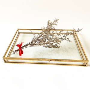 Kính Cường Lực Nắp Hình Chữ Nhật Màu Vàng Hiển Thị Ảnh Lưu Trữ Giá Rẻ Vintage Glass <span class=keywords><strong>Jewelry</strong></span> <span class=keywords><strong>Box</strong></span> - Product Image 4