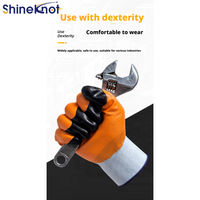 SHINEKNOT 10 Pasang Sarung Tangan Pelindung Tahan Tusukan Sarung Tangan Pelindung Jari yang Dipertebal, Tahan Aus, dan Diperkuat