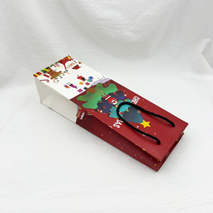 Tùy chỉnh thân thiện với môi giáng sinh chủ đề in túi giấy có thể tái chế túi giấy để đóng gói quà tặng với tay cầm Xoắn - Product Image 5