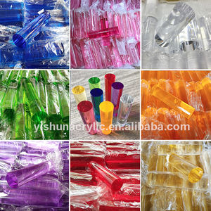 Piezas de varilla de iluminación led acrílica de color translúcido personalizado, clavijas de plástico pmma para juguetes para niños - Product Image 5