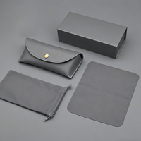 Boîtes à lunettes de soleil personnalisées avec logo, sac en cuir, étuis à lunettes 2025, emballages en gros, boîtes de luxe pour lunettes de soleil