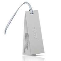 Fabricante de etiquetas de precio directo de fábrica personalizado, etiquetas de ropa, etiquetas de nombre, superventas, cadena de etiquetas colgantes en relieve, logotipo blanco