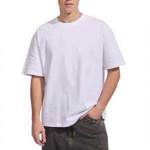 T-shirt d'été sportif tendance avec broderie, épaules tombantes, col rond, couleur personnalisable, prix usine bas, vente chaude - Product Image 1