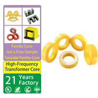 Noyau magnétique toroïdal jaune et blanc KT520-26 KT650-26, noyau en poudre de fer, noyau en ferrite