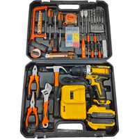 Nouvel ensemble de perceuses à main, perceuse à batterie au lithium 18-21V, diamètre de perçage max. 10mm, kit multifonction, outils électriques