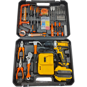 Brand New <strong>Hand</strong> <strong>Drill</strong> Set Export Lithium Battery <strong>Drill</strong> 18-21V 10mm Max Drilling Diameter Multi-function Set Electrical Tools - Product Image 2