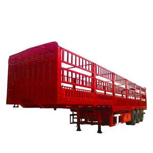 Semirremolque de 4 Ejes con Barandas Laterales, 60-80 Toneladas, Remolque de Transporte de Carga Pesada para Logística y Entrega de Materiales a Granel - Product Image 2