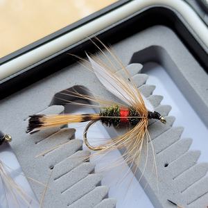20pcs Kit de mouches de pêche à la <span class=keywords><strong>mouche</strong></span> sec humide Nymphe Streamers Perdigon <span class=keywords><strong>Euro</strong></span> Style Leurres assortis avec boîte de rangement - Product Image 6