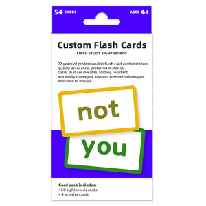 Harga pabrik OEM grosir kartu kognitif flash warna edukasi Dini mainan untuk bayi anak-anak kartu flash memori - Product Image 3