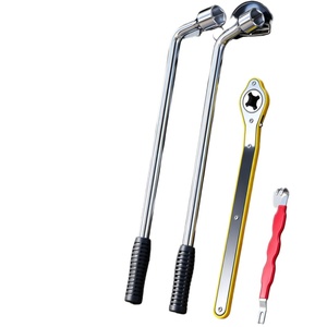 Llave de Neumáticos Tipo L, con Enchufe Hexagonal Universal, Ahorra Esfuerzo, Acero de Alta Dureza, Enchufe Profundo, Multifuncional - Product Image 4