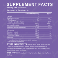 Gummies pour le sommeil OEM ODM avec baies d'églantier, mélatonine, échinacée, zinc et mélange de vitamine C, double soutien pour un sommeil réparateur et le bien-être immunitaire