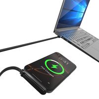 Kabel Pengisi Daya Lipat 2 in 1, USB A ke Tipe C, Kabel Data Pengisi Daya Cepat PD yang Dapat Diputar, Logo Kustom, Hadiah Promosi