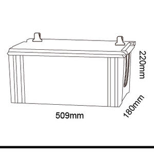 ציוד כבד תעשייתי 64028 סוללת משאית 140Ah למכירה למשאיות גדולות - Product Image 2