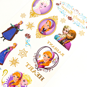 <span class=keywords><strong>Disney</strong></span> Frozen <span class=keywords><strong>tatoo</strong></span> Stickers per feste e attività all'aria aperta, Elsa Anna personaggio dei cartoni animati Skin Art decalcomanie di lunga durata - Product Image 2