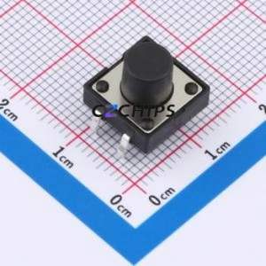 TSA12111-090B512BA Tactile Switch Through hole-4P,11.7x11.5mm Switch Single Pole Single Throw Round Button 2.8N 11.7mm - Product Image 1