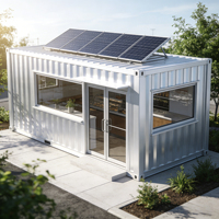 Conteneurs modulaires portables en acier, étanches, respirants, design moderne, multifonctionnels, pour extérieur, montage facile, livraison rapide