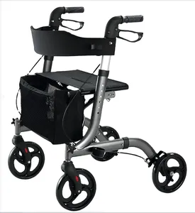 垂直滚动助行器-有前臂支撑的老年人和残疾人站立辅助旅行滚动助行器