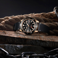 Montre de luxe de haute qualité Mark Fairwhale, montre de sport de plongée, montre automatique mécanique pour homme FW-6080