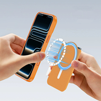 Fungsi Stand Lipat, Dompet PC Keras dengan Slot Kartu, Kantong Kartu Kredit Magnetik untuk Casing Ponsel iPhone 17 16 15