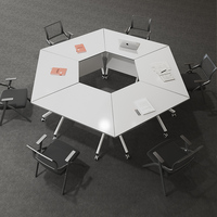 Table de réunion de bureau, mobilier de bureau, ensemble de bureau, mesa de reuniones, table de réunion moderne, tables et chaises de conférence