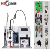 Machine de fabrication de câbles USB semi-automatique Hilong HL-150W pour la soudure et la fabrication de câbles de données