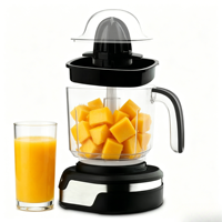 Extracteur de Jus Portable Rechargeable USB Orange, Mixeur Broyeur Blender pour Jus de Mangue et d'Ananas Pressé à Froid
