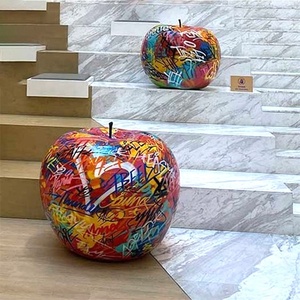 Énorme <span class=keywords><strong>Graffiti</strong></span> art fruit statue poire pomme banane sculptures galerie d'art jardin parc plaza décoration extérieure - Product Image 4