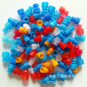 Tapones para tubos de ensayo de 15 mm, de plástico PE, con forma de ala, desechables, para uso en laboratorio - Product Image 2