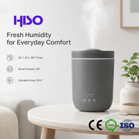 Humidificateur d'air ultrasonique en plastique 2,2 L, 1 buse, fonctionnement silencieux, minuterie d'arrêt automatique 2/4/8H, diffuseur d'huiles essentielles 25W universel