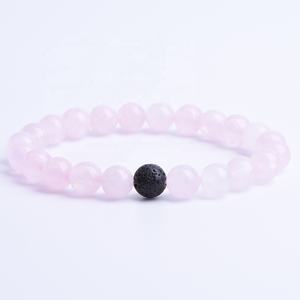 Healing Rose Quartz and Lava Stone Beads <strong>Couple</strong> Distance <strong>Bracelet</strong> His Hers Long Distance Relationship <strong>Bracelet</strong> love <strong>Touch</strong> - Product Image 6