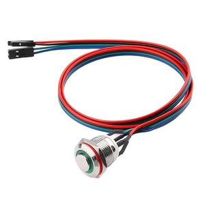 Feu indicateur de tableau de bord LED 220V, étanche IP65, pour clignotant de voiture, voyant d'alarme, faisceau de route, avec câble métallique de 300mm - Product Image 4