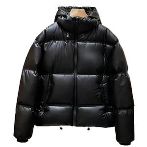 Veste en duvet à capuche décontractée pour homme, nouveau design, broderie personnalisable, impression streetwear, fermeture éclair tricotée - Product Image 5