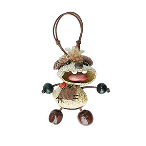 Adorno de Muñeca de Personaje Tejido a Mano con Cáscara de Fruta Natural Personalizada, Múltiples Modelos, Colgante para Bolso, Souvenir, Regalo, Venta al por Mayor para Tiendas - Product Image 1