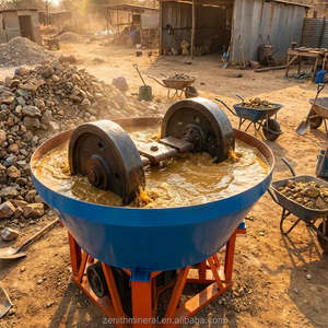 大型金矿设备湿式盘磨机价格，选矿机械金银铅湿式盘磨机（适用于非洲） - Product Image 3