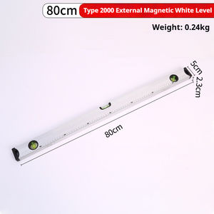 Niveau magnétique fort de règle d'alliage d'aluminium industriel de haute précision pour la décoration de bâtiment multi-spécifications - Product Image 5