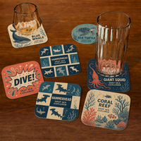 Sous-verres absorbants jetables personnalisés avec logo sur mesure pour hôtels, restaurants, KTV, bars, services café et bière