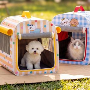Transportín para Mascotas Impermeable y Plegable de Poliéster Oxford, Cama para Gatos, Previene la Suciedad, Asiento de Seguridad para Perros Pequeños y Gatos, Viajes, Paseos al Aire Libre, Caseta para Perros - Product Image 6